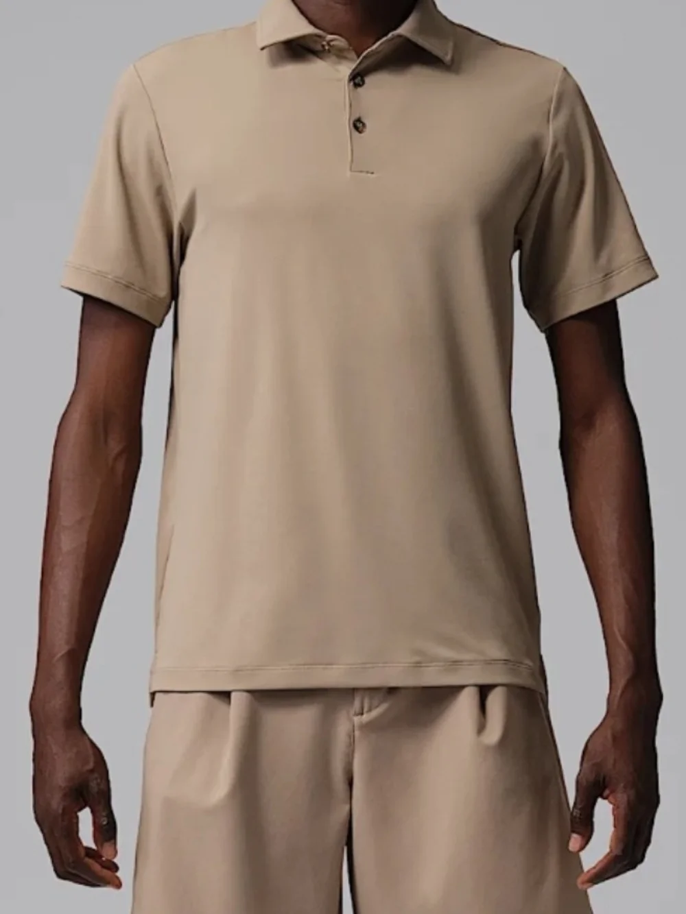 Jordan Mens Polo Shirt Khaki